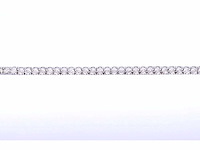 Witgouden tennisarmband met diamanten 1.20 carat - afbeelding 6 van  7
