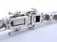 Witgouden tennisarmband met diamanten 1.20 carat - afbeelding 7 van  7