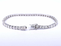 Witgouden tennisarmband met diamanten 1.20 carat - afbeelding 5 van  7