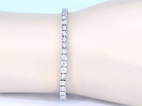 Witgouden tennisarmband met diamanten 1.20 carat - afbeelding 2 van  8
