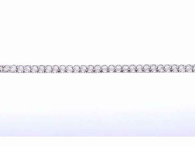 Witgouden tennisarmband met diamanten 1.20 carat - afbeelding 5 van  8