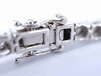 Witgouden tennisarmband met diamanten 1.20 carat - afbeelding 6 van  8