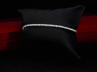 Witgouden tennisarmband met diamanten 1.50 carat - afbeelding 4 van  7