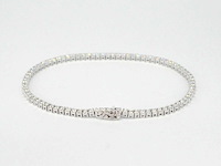 Witgouden tennisarmband met diamanten 3.00 carat - afbeelding 5 van  10