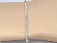 Witgouden tennisarmband met diamanten 3.00 carat - afbeelding 7 van  7
