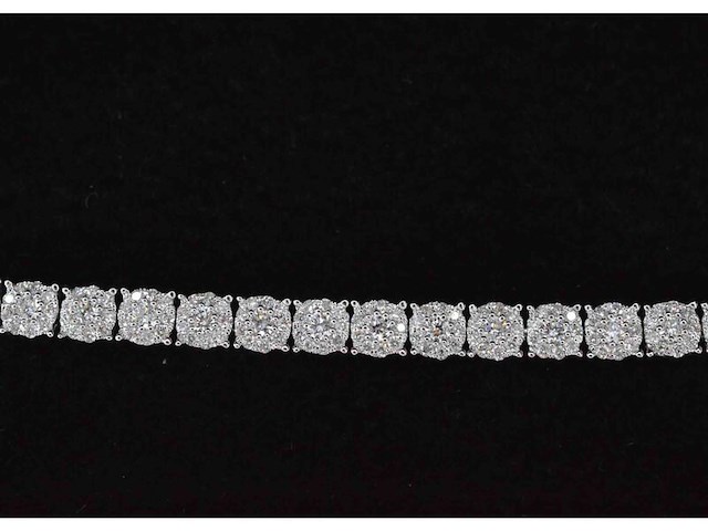 Witgouden tennisarmband met diamanten 3.00 carat - afbeelding 6 van  8