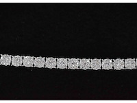 Witgouden tennisarmband met diamanten 3.00 carat - afbeelding 6 van  8