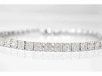 Witgouden tennisarmband met diamanten 3.00 carat - afbeelding 5 van  6