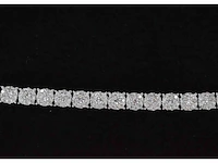 Witgouden tennisarmband met diamanten 3.00 carat - afbeelding 6 van  6