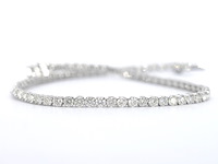 Witgouden tennisarmband met diamanten 3.00 carat - afbeelding 2 van  7