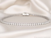 Witgouden tennisarmband met diamanten 3.00 carat - afbeelding 5 van  7