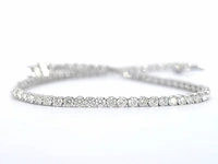Witgouden tennisarmband met diamanten 3.00 carat - afbeelding 3 van  8
