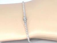 Witgouden tennisarmband met diamanten 3.00 carat - afbeelding 5 van  8