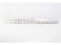 Witgouden tennisarmband met diamanten 4.00 carat