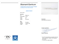 Witgouden tennisarmband met diamanten 4.00 carat - afbeelding 2 van  3