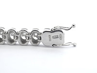 Witgouden tennisarmband met diamanten - afbeelding 4 van  6