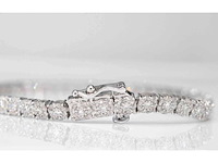 Witgouden tennisarmband met natuurlijke diamanten 3.00 carat - afbeelding 4 van  8