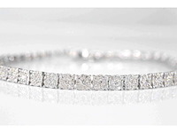 Witgouden tennisarmband met natuurlijke diamanten 3.00 carat - afbeelding 5 van  8