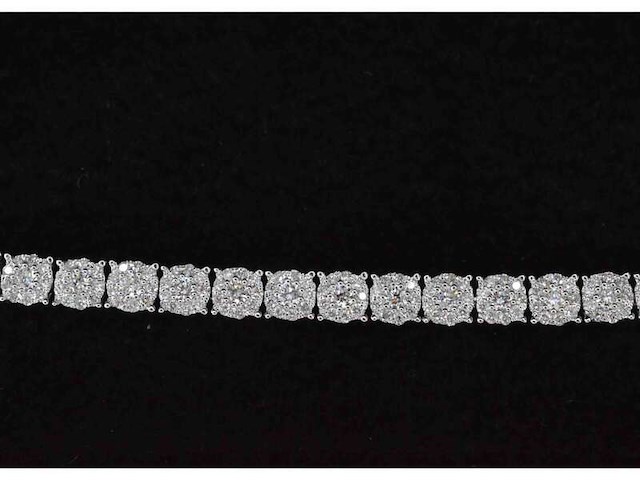 Witgouden tennisarmband met natuurlijke diamanten 3.00 carat - afbeelding 6 van  8