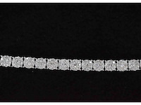Witgouden tennisarmband met natuurlijke diamanten 3.00 carat - afbeelding 6 van  8