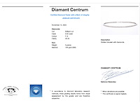 Witgouden tennisarmband met natuurlijke diamanten - afbeelding 3 van  5