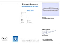 Witgouden tennisarmband met twee rijen diamanten 1.50 carat - afbeelding 3 van  7