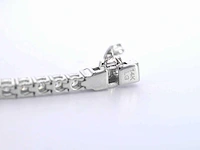 Witgouden tenniscollier 10.00 ct diamant - afbeelding 5 van  9