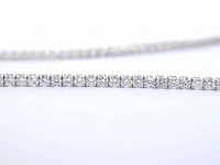 Witgouden tenniscollier 10.00 ct diamant - afbeelding 6 van  9