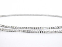 Witgouden tenniscollier 5.50 carat briljant diamanten - afbeelding 6 van  9