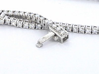 Witgouden tenniscollier 5.50 carat briljant diamanten - afbeelding 9 van  9