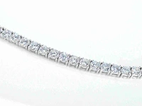 Witgouden tenniscollier briljant 22.00 ct - afbeelding 5 van  8