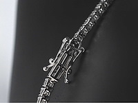 Witgouden tenniscollier met briljant geslepen diamanten 10.00 carat - afbeelding 7 van  7