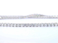 Witgouden tenniscollier met briljant geslepen diamanten 22.00 carat - afbeelding 4 van  8