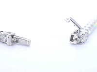 Witgouden tenniscollier met briljant geslepen diamanten 22.00 carat - afbeelding 7 van  8
