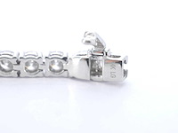 Witgouden tenniscollier met briljant geslepen diamanten 22.00 carat - afbeelding 8 van  8
