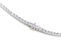 Witgouden tenniscollier met briljant geslepen diamanten van 10.00 carat - afbeelding 6 van  10