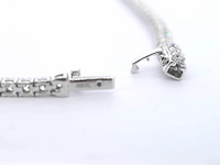 Witgouden tenniscollier met briljant geslepen diamanten van 10.00 carat - afbeelding 9 van  10
