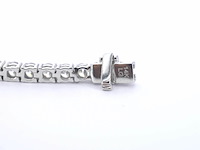 Witgouden tenniscollier met briljant geslepen diamanten van 16.00 carat - afbeelding 6 van  8