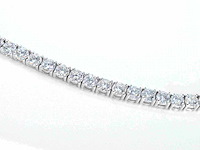 Witgouden tenniscollier met briljant geslepen diamanten van 22.00 carat