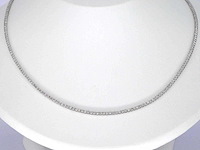 Witgouden tenniscollier met diamanten 3.00 carat
