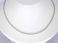 Witgouden tenniscollier met diamanten 3.00 carat - afbeelding 2 van  9