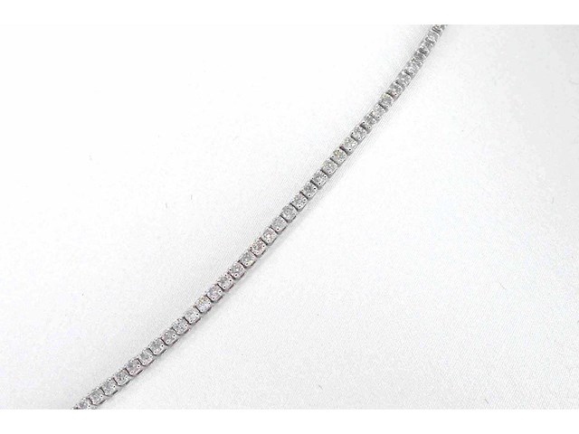 Witgouden tenniscollier met diamanten 3.00 carat - afbeelding 4 van  9