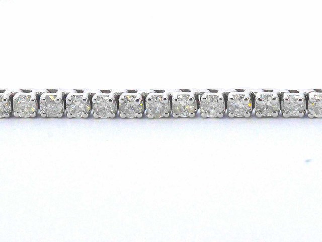 Witgouden tenniscollier met diamanten 3.00 carat - afbeelding 6 van  9