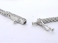 Witgouden tenniscollier met diamanten 3.00 carat - afbeelding 7 van  9