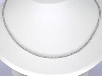 Witgouden tenniscollier met diamanten 3.00 carat - afbeelding 1 van  10
