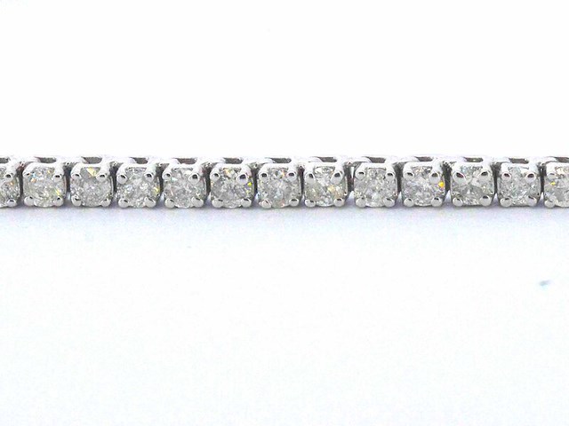 Witgouden tenniscollier met diamanten 3.00 carat - afbeelding 6 van  10