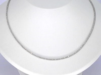 Witgouden tenniscollier met diamanten 3.00 carat - afbeelding 2 van  8