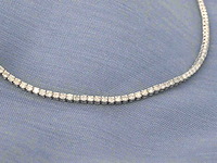 Witgouden tenniscollier met diamanten 3.00 carat - afbeelding 4 van  8