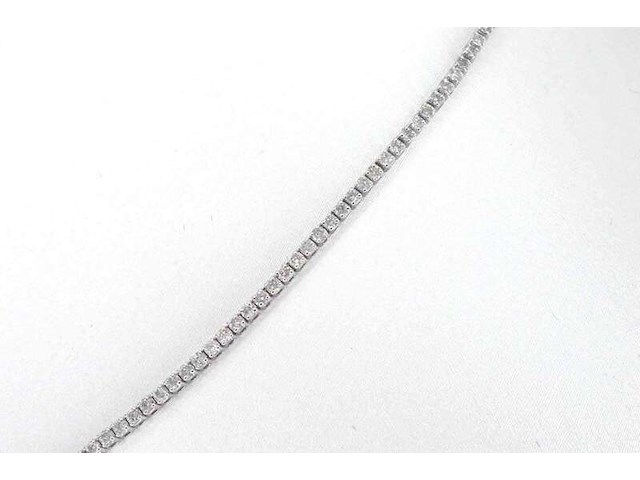 Witgouden tenniscollier met diamanten 3.00 carat - afbeelding 4 van  10