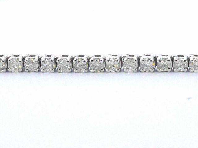 Witgouden tenniscollier met diamanten 3.00 carat - afbeelding 6 van  10